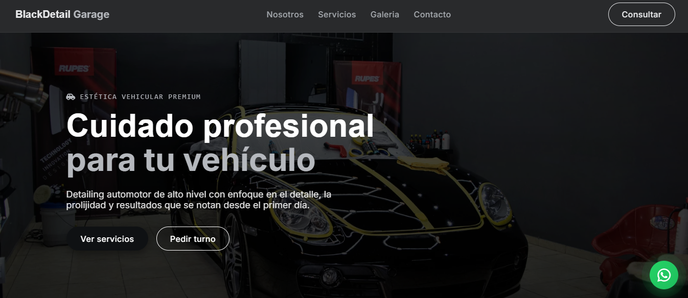 Proyecto web negocio de servicios