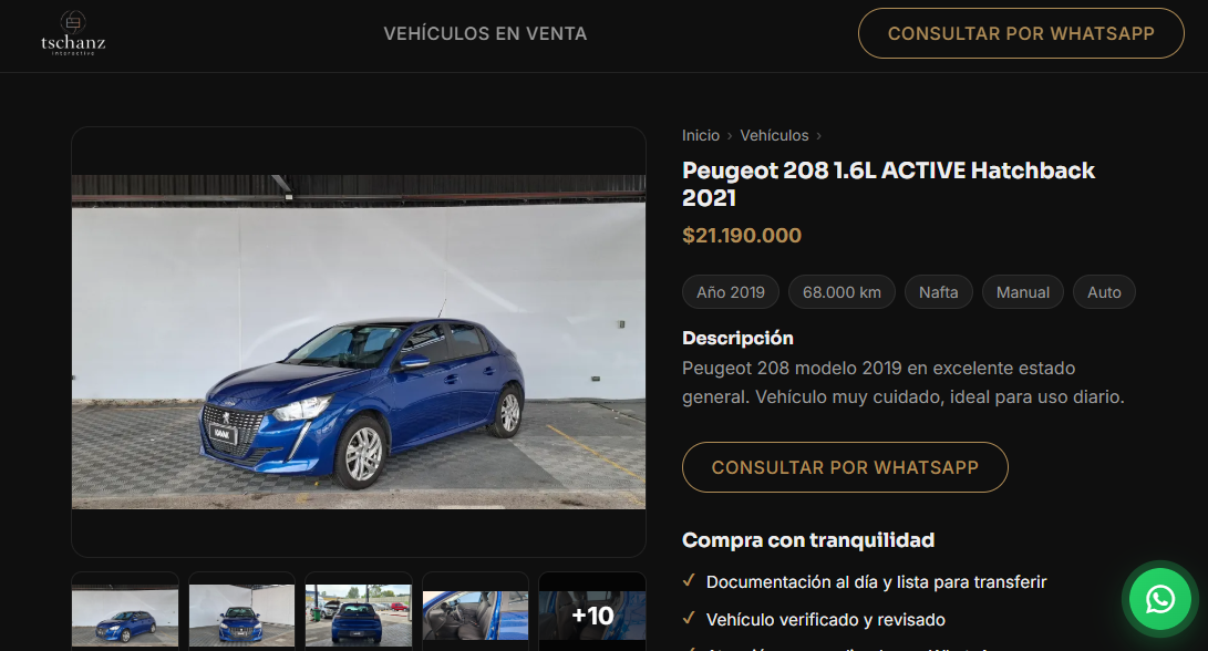 Tschanz Motors – Proyecto digital